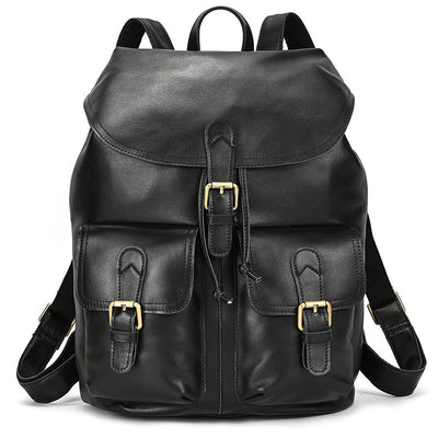 Mochila de Viaje en Cuero Premium con Compartimento Abatible - Image 10