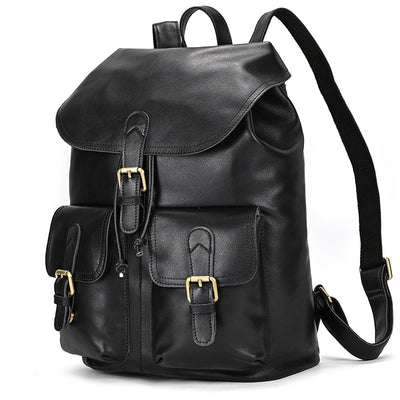 Mochila de Viaje en Cuero Premium con Compartimento Abatible - Image 14