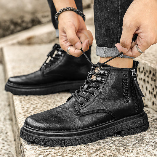 Botas de Trabajo Impermeables Estilo Británico para Hombre - Image 9