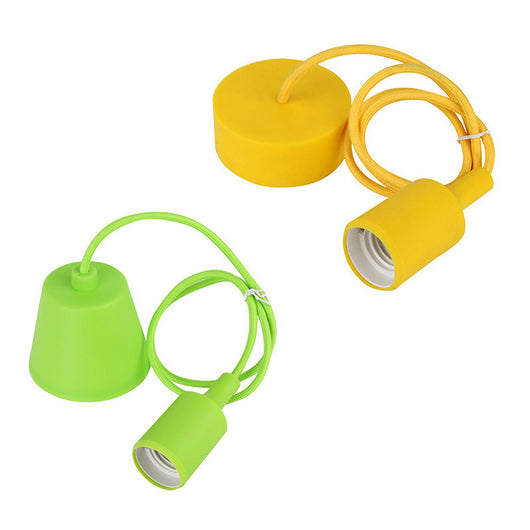 Portalámparas de Silicona Ajustable E27 E26 con Cordón Personalizável - Image 3