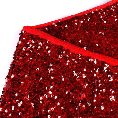 Falda para Árbol de Navidad con Lentejuelas Rojas - Decoración Navideña - Image 7