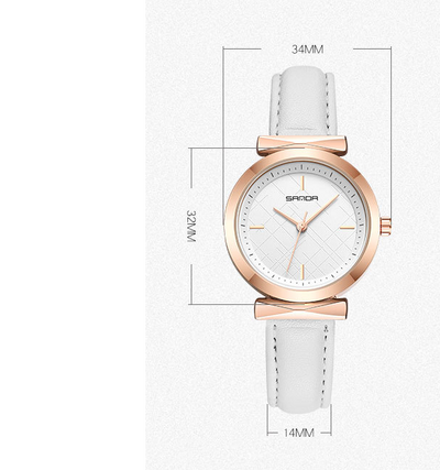 Reloj para Niña Estilo Retro Coreano con Escala de Tendencias, Resistente al Agua y Movimiento de Cuarzo - Image 6