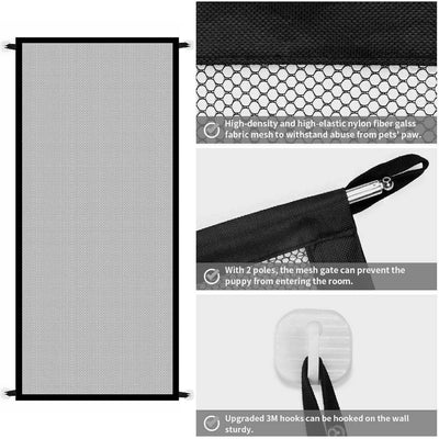 Barrera de Seguridad Portátil Magic Gate para Mascotas, Bebés y Escaleras - Image 9