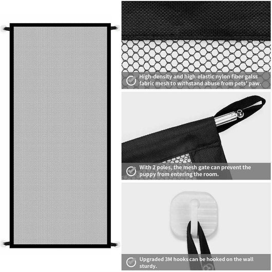 Barrera de Seguridad Portátil Magic Gate para Mascotas, Bebés y Escaleras - Image 9