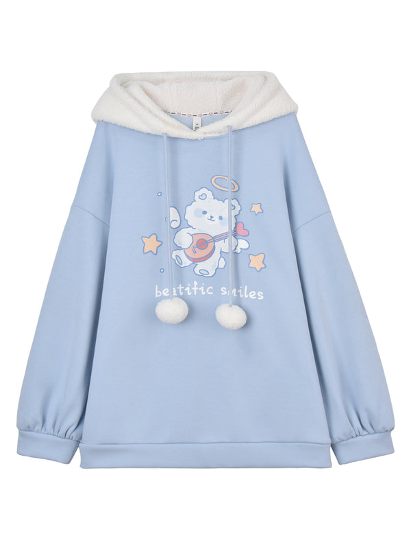 Suéter Acolchado de Felpa para Mujer Talla Plus