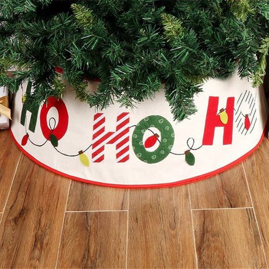 Falda para Árbol de Navidad con Letras Creativas - Decoración Navideña - Image 10