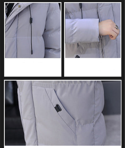 Abrigo Largo con Capucha para Hombre - Chaqueta Impermeable Invierno - Image 11
