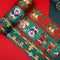 Moño Navideño Doble Cara 75mm Cuadros Rojo con Campana