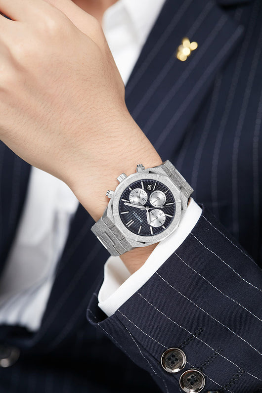 Reloj de Acero Inoxidable Resistente al Agua para Hombre - Image 12