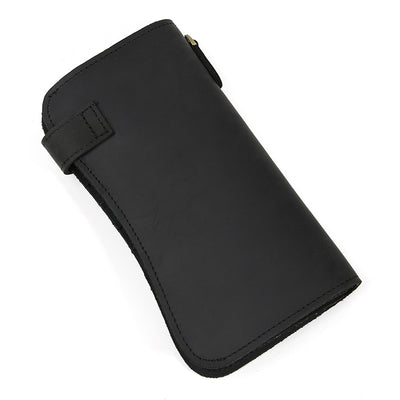 Cartera Larga de Cuero Crazy Horse con Cadena de Seguridad Antirrobo - Image 21