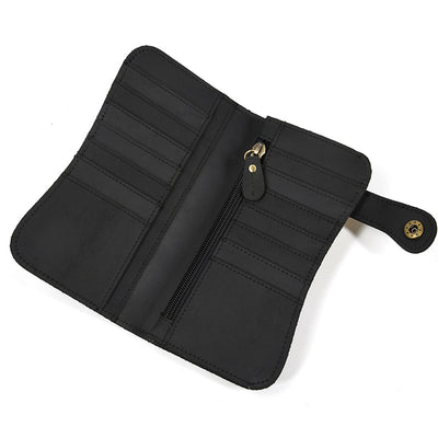 Cartera Larga de Cuero Crazy Horse con Cadena de Seguridad Antirrobo - Image 22