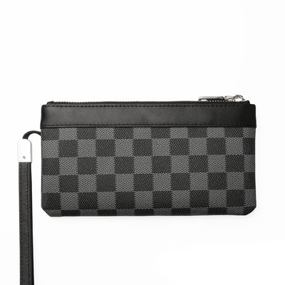 Billetera Clutch de Cuero Premium con Patrón Escocés - Image 8