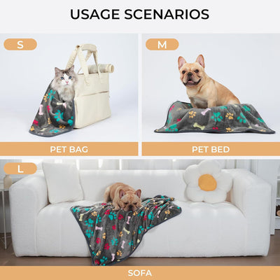 Manta Térmica para Mascotas - Diseño Huesos y Patitas - Image 13