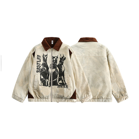 Chaqueta Acolchada Estilo Retro Industrial para Parejas - Algodón Casual Unisex - Image 17