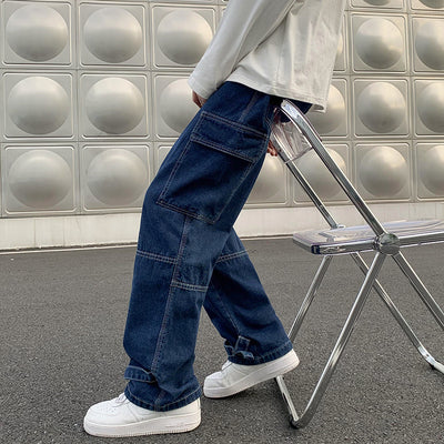 Pantalones Vaqueros Anchos Hip Hop para Hombre - Image 12