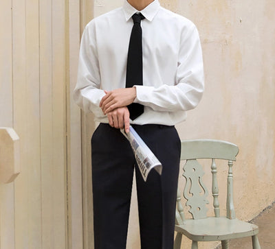 Camisa Blanca Manga Larga de Negocios - Colección Otoño - Image 7