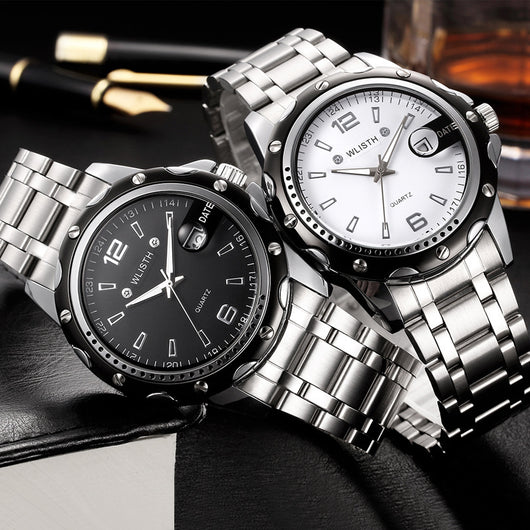 Reloj de Negocios Impermeable para Hombre con Calendario y Cuarzo - Image 6
