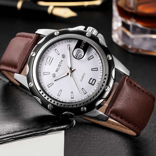 Reloj de Negocios Impermeable para Hombre con Calendario y Cuarzo - Image 14