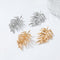 Aretes de Hojas Minimalistas Diseño Avanzado Estilo Frío