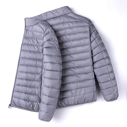Chaqueta Acolchada Ligera Cuello Alto Talla Grande para Hombre - Image 13
