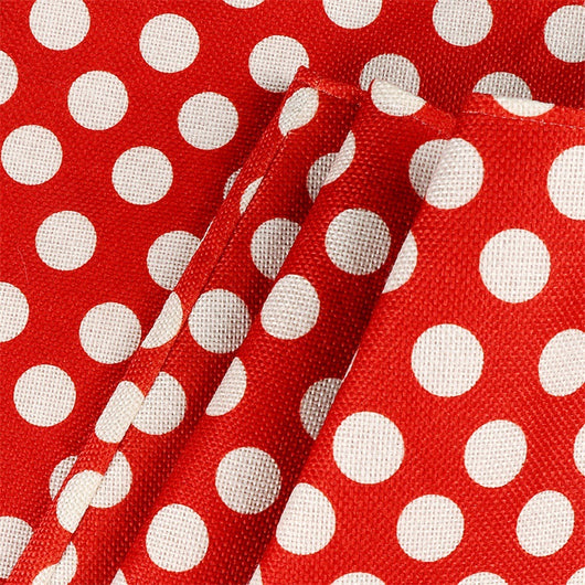 Falda para Árbol de Navidad Roja y Blanca con Lunares - Image 7