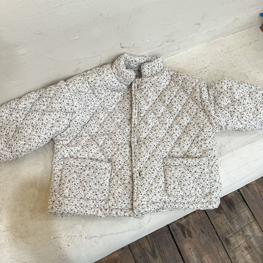 Abrigo Infantil Acolchado Floral con Forro Polar Grueso - Image 8