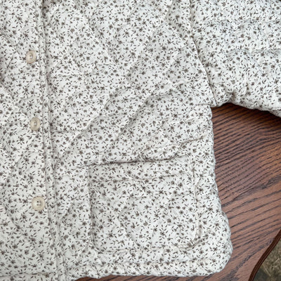 Abrigo Infantil Acolchado Floral con Forro Polar Grueso - Image 14