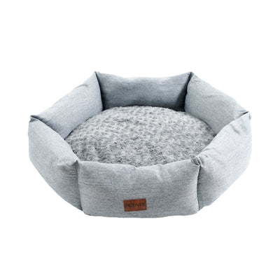 Cama Hexagonal de Terciopelo para Perros - Sofá Calmante y Acogedor