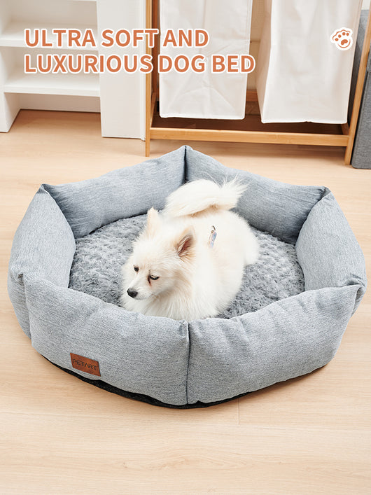 Cama Hexagonal de Terciopelo para Perros - Sofá Calmante y Acogedor - Image 7