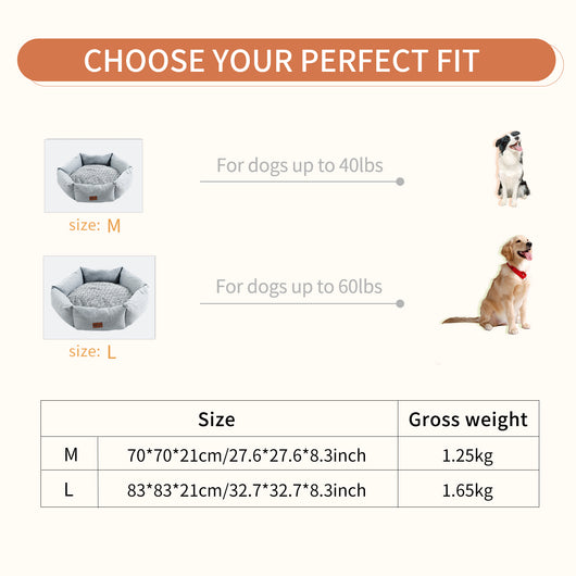 Cama Hexagonal de Terciopelo para Perros - Sofá Calmante y Acogedor - Image 8