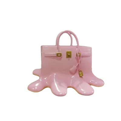 Jarrón Escultura de Resina Estilo Bolso - Arreglo Floral Decorativo - Image 11