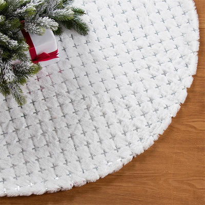 Falda de Árbol Navideño Blanca Diseño Creativo - Image 9