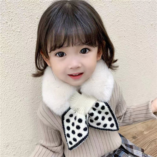 Bufanda Invierno con Moño y Lunares Estilo Coreano - Image 18