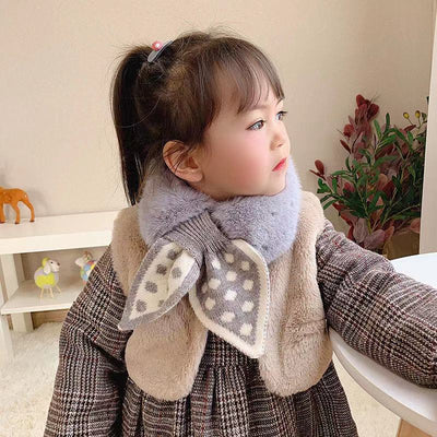 Bufanda Invierno con Moño y Lunares Estilo Coreano - Image 22