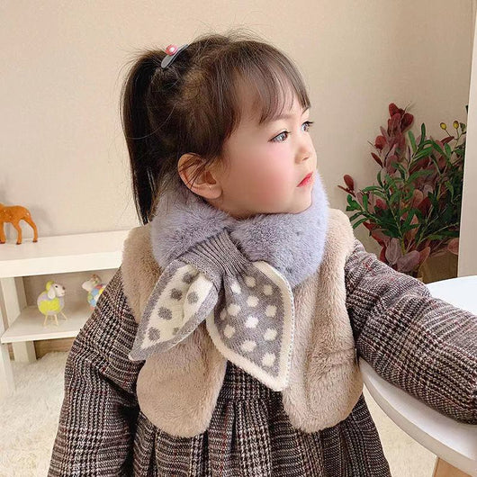 Bufanda Invierno con Moño y Lunares Estilo Coreano - Image 22