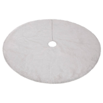 Falda para Árbol de Navidad Blanca de Peluche - Image 7