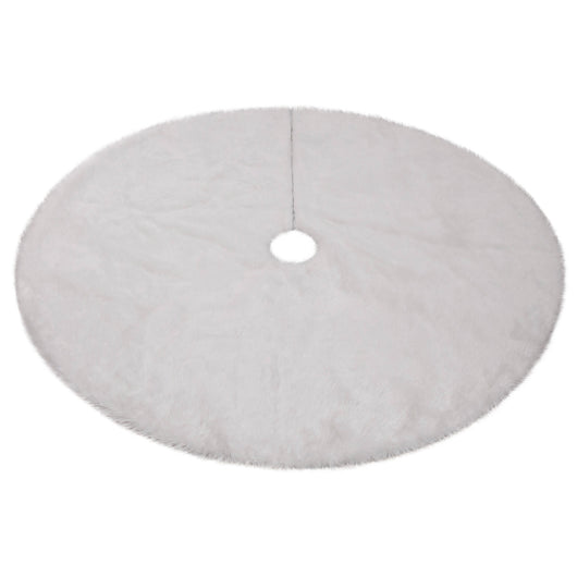 Falda para Árbol de Navidad Blanca de Peluche - Image 7