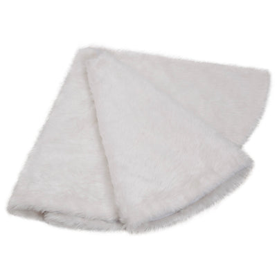 Falda para Árbol de Navidad Blanca de Peluche - Image 9