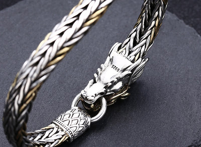 Pulsera Tejida Plata 925 Diseño Grifo Grosor Premium - Image 6