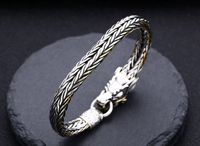 Pulsera Tejida Plata 925 Diseño Grifo Grosor Premium - Image 10
