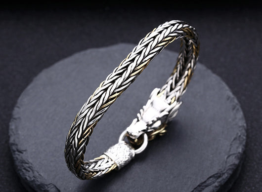Pulsera Tejida Plata 925 Diseño Grifo Grosor Premium - Image 10
