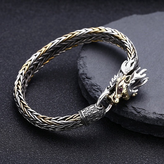 Pulsera Tejida Plata 925 Diseño Grifo Grosor Premium - Image 11