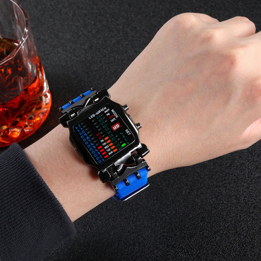 Reloj LED Binario de Moda Casual Moderno - Image 7