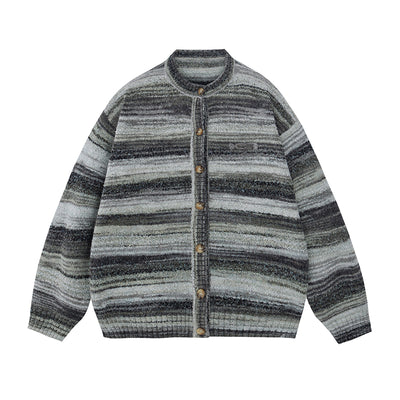 Cardigan de Rayas Degradadas en Colores Vibrantes - Image 22