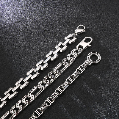 Pulsera de Acero Titanio Estilo Punk Retro para Hombre - Image 2
