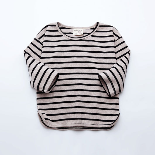 Camisetas de Rayas para Niñas - Algodón Puro, Manga Larga Otoño Primavera - Image 5