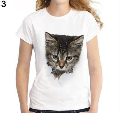 Playera Slim con Estampado de Gatos Streetwear - Image 14