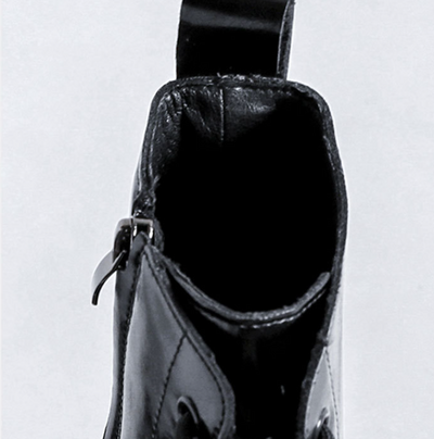 Botas Martin de Cuero Charol para Hombre con Detalles Brillantes - Image 12