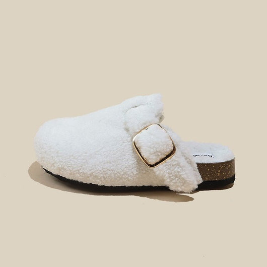 Pantuflas de Invierno Retro con Plataforma - Comodidad de Terciopelo y Lana - Image 8
