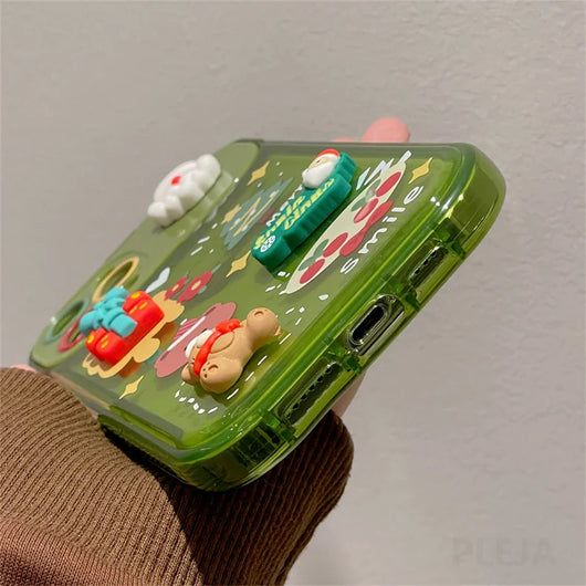 Funda iPhone Navideña con Diseño de Reno y Papá Noel - Protección Silicona Flip para iPhone 15, 14, 13, 12, 11 Pro Max - Image 19